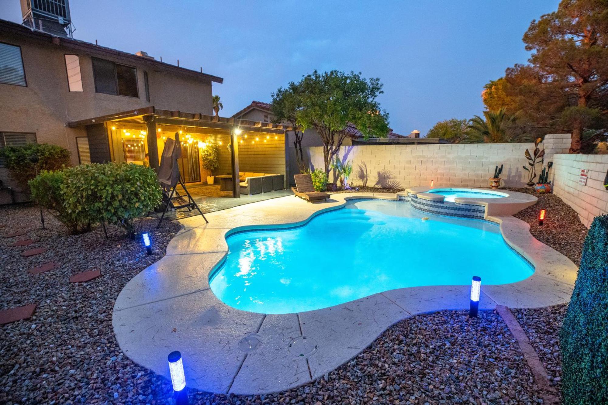 1800 Sqft House W/Heated Pool Spa 13Min From Strip Villa Las Vegas Buitenkant foto